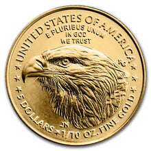 Cargar imagen en el visor de la galería, 1/10 oz American Gold Eagle Coin BU
