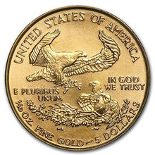Cargar imagen en el visor de la galería, 1/10 oz American Gold Eagle Coin BU
