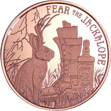 Load image into Gallery viewer, 1 oz Copper Round - Jackalope
