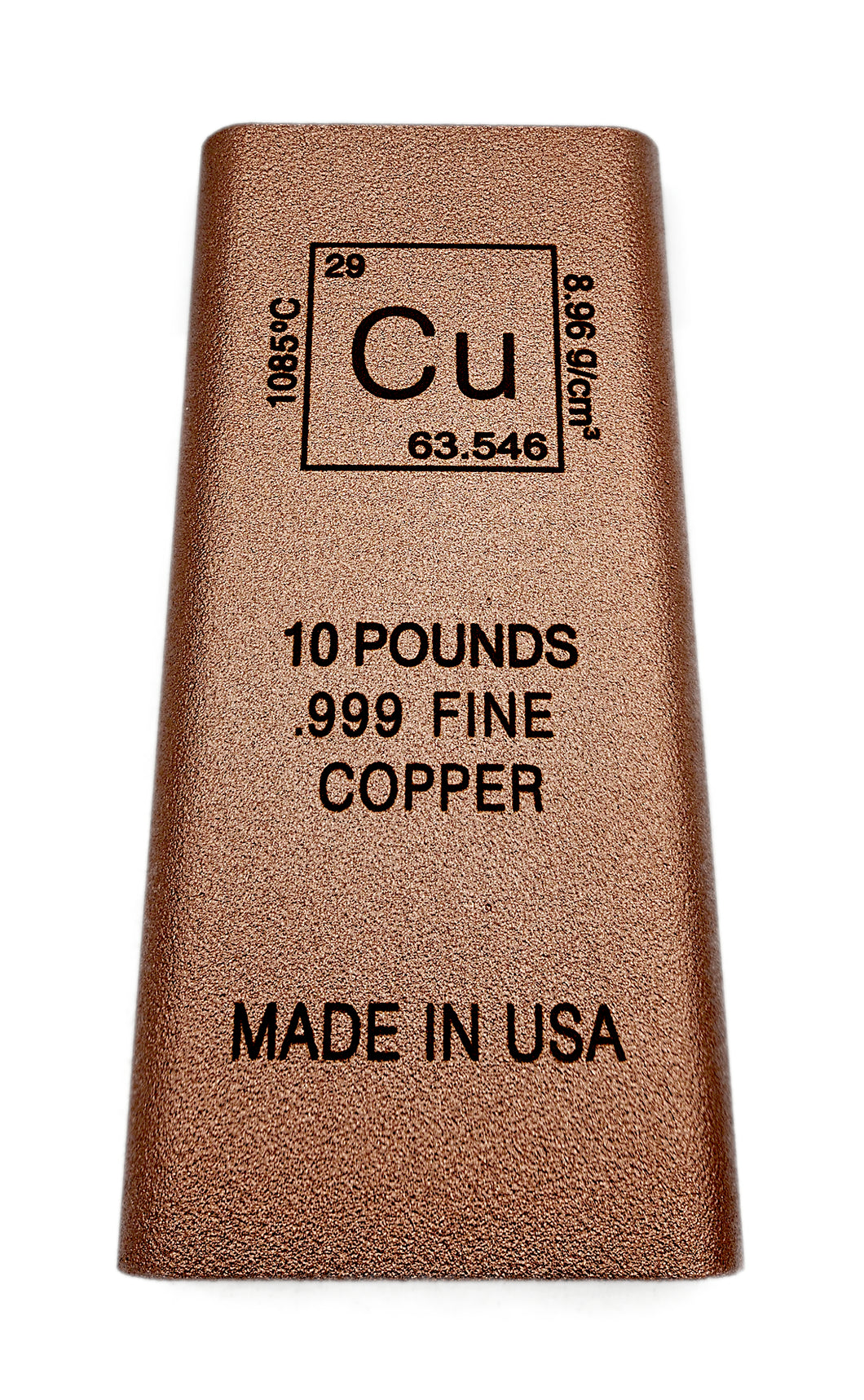 10 Pound Copper Bar - Elemental