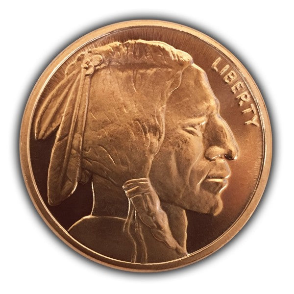 1 oz Copper Round - Buffalo Nickel