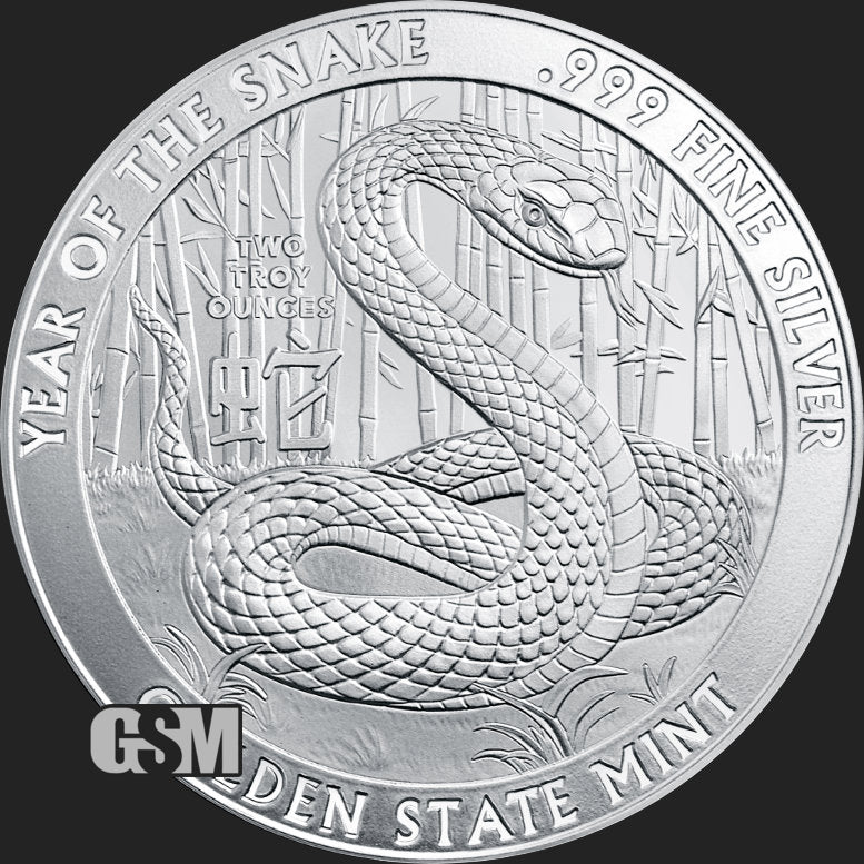 2 oz Silver Round - Year of the Snake