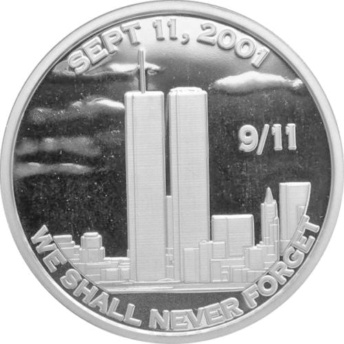 1 oz Silver Round - 9/11 We Shall Never Forget