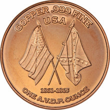 Load image into Gallery viewer, 1 oz Copper Round - The General
