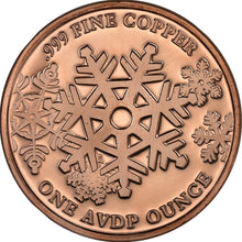 Load image into Gallery viewer, 1 oz Copper Round - Santa
