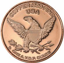 Load image into Gallery viewer, 1 oz Copper Round - Sitting Bull
