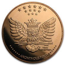 Load image into Gallery viewer, 1 oz Copper Round - Medusa
