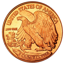 Load image into Gallery viewer, 1 oz Copper Round - Walking Liberty
