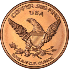 Load image into Gallery viewer, 1 oz Copper Round - Capped Bust Half
