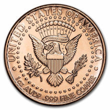 Load image into Gallery viewer, 1 oz Copper Round - Trump Fighting For You
