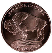 Load image into Gallery viewer, 1 oz Copper Round - Buffalo Nickel
