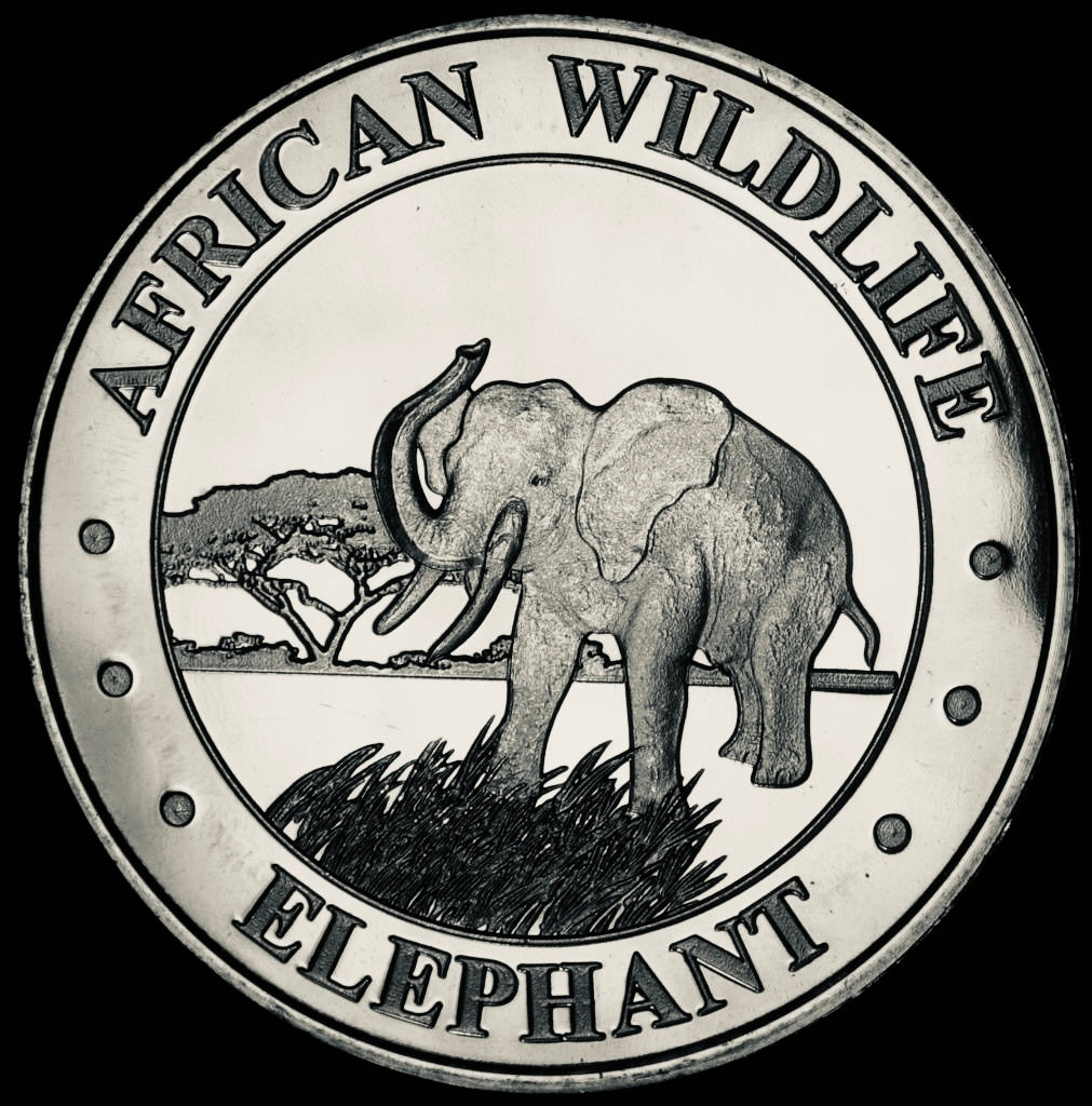 1 oz Silver Round - Elephant