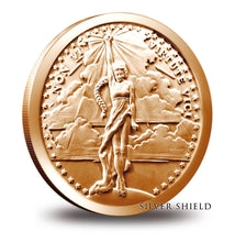 Load image into Gallery viewer, 1 oz Copper Round - Non Vi Virtute Vici
