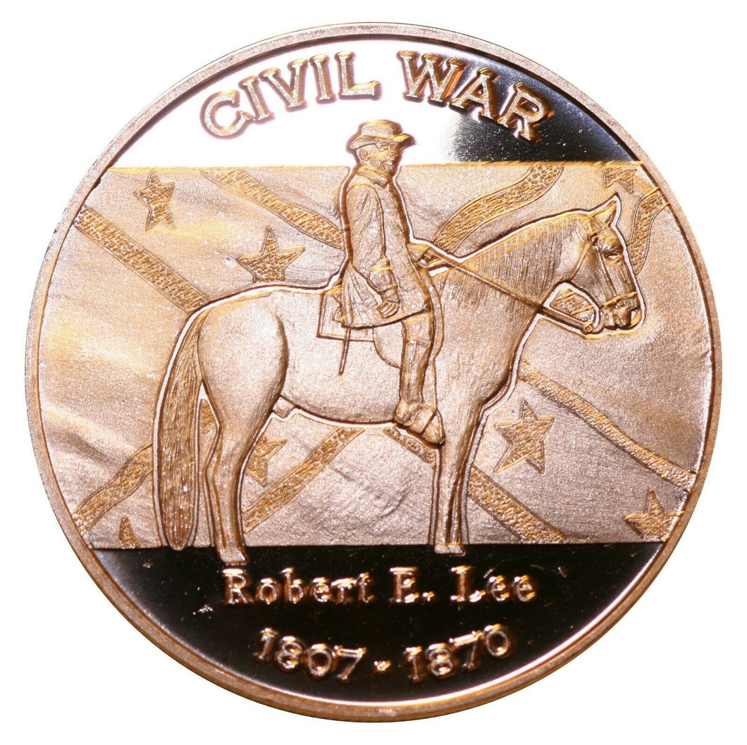 1 oz Copper Round - Robert E. Lee