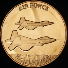 Load image into Gallery viewer, 1 oz Copper Round - US Air Force
