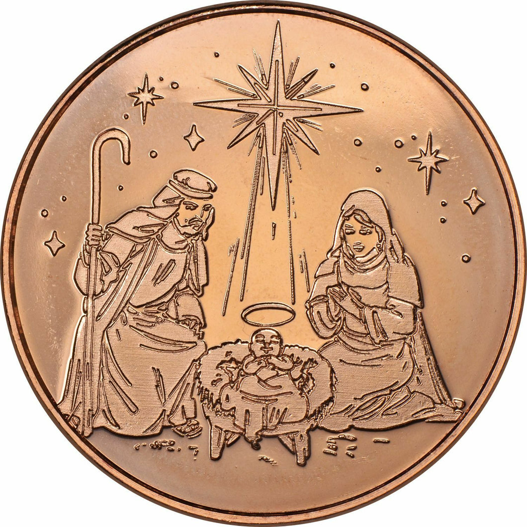 1 oz Copper Round - Nativity