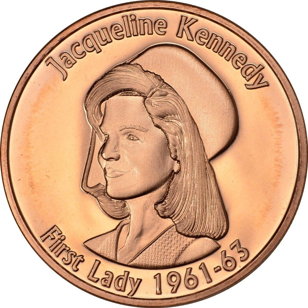 1 oz Copper Round - Jackie Kennedy