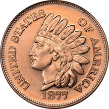 Load image into Gallery viewer, 1 oz Copper Round - 1877 Indian Head Cent
