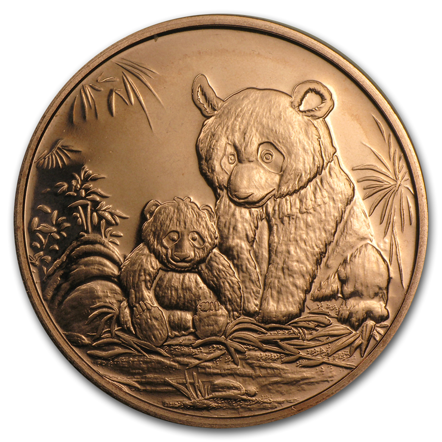 1 oz Copper Round - Panda