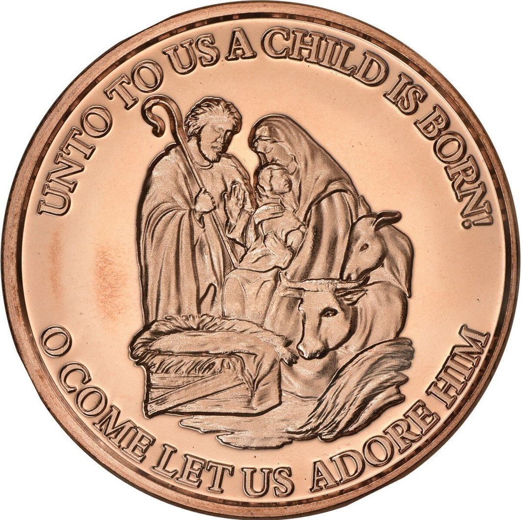 1 oz Copper Round - Manger