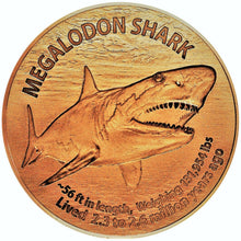 Load image into Gallery viewer, 1 oz Copper Round - Megalodon
