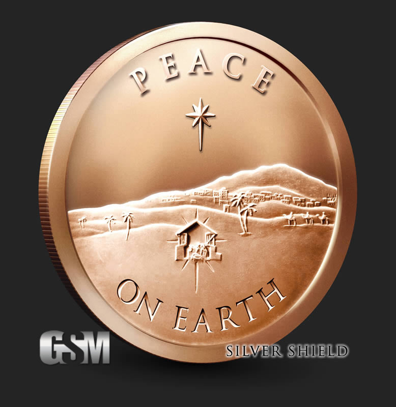 1 oz Copper Round - Peace on Earth