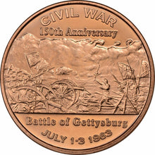 Cargar imagen en el visor de la galería, Ronda de cobre de 1 oz - Gettysburg
