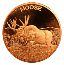 Load image into Gallery viewer, 1 oz Copper Round - Moose
