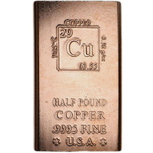 Load image into Gallery viewer, 1/2 Pound Copper Bar - Elemental
