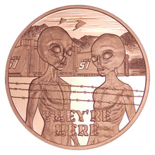 Load image into Gallery viewer, 1 oz Copper Round - They&#39;re Here
