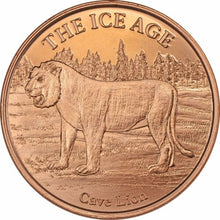 Load image into Gallery viewer, 1 oz Copper Round - Cave Lion
