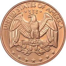 Load image into Gallery viewer, 1 oz Copper Round - U.S. Quarter
