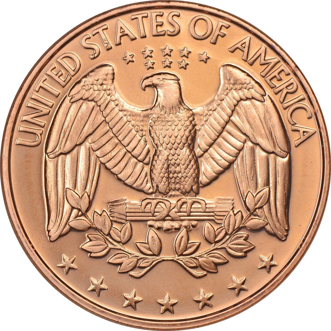 1 oz Copper Round - U.S. Quarter