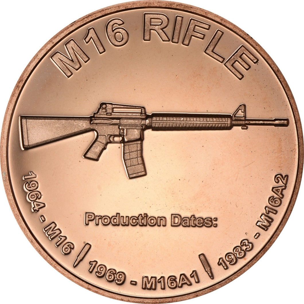 1 oz Copper Round - M16