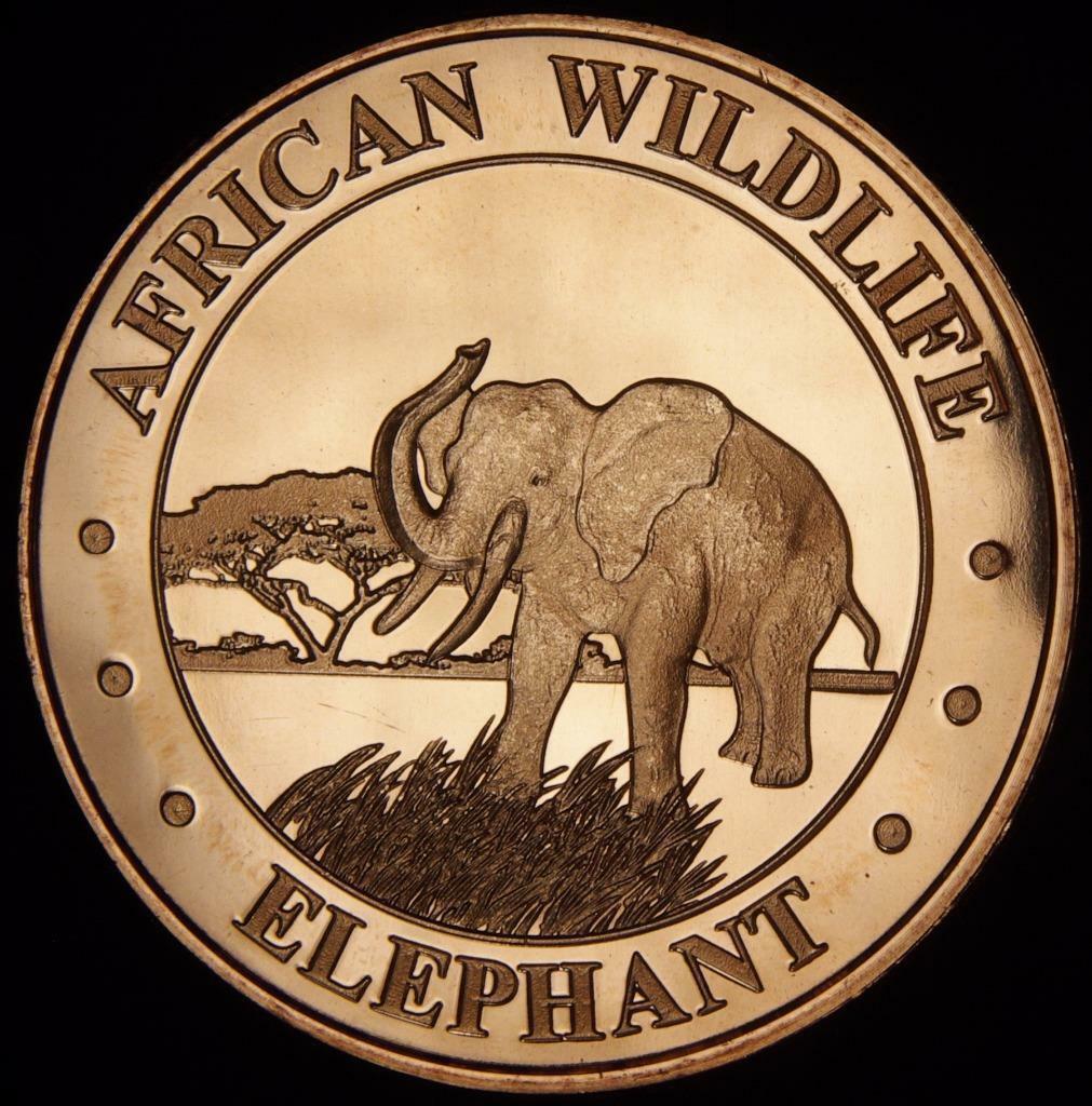 1 oz Copper Round - Elephant