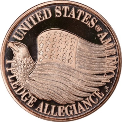 1 oz Copper Round - Pledge of Allegiance