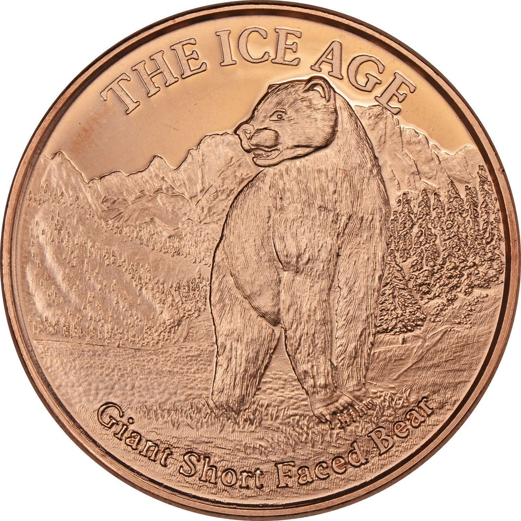 1 oz Copper Round - Giant Bear