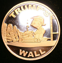 Load image into Gallery viewer, 1 oz Copper Round - Trump&#39;s Wall
