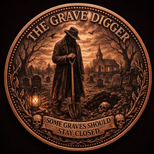 Load image into Gallery viewer, 1 oz Copper Round - Grave Digger
