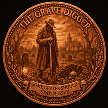 Load image into Gallery viewer, 1 oz Copper Round - Grave Digger

