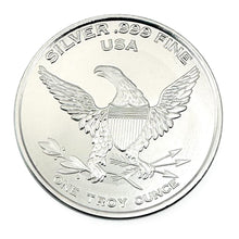 Load image into Gallery viewer, 1 oz Silver Round - Don&#39;t Tread on Me Rattlesnake

