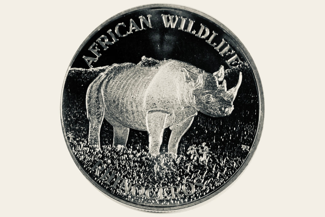 1 oz Silver Round - Rhino