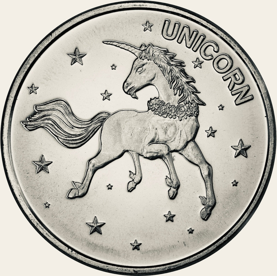 1 oz Silver Round - Unicorn