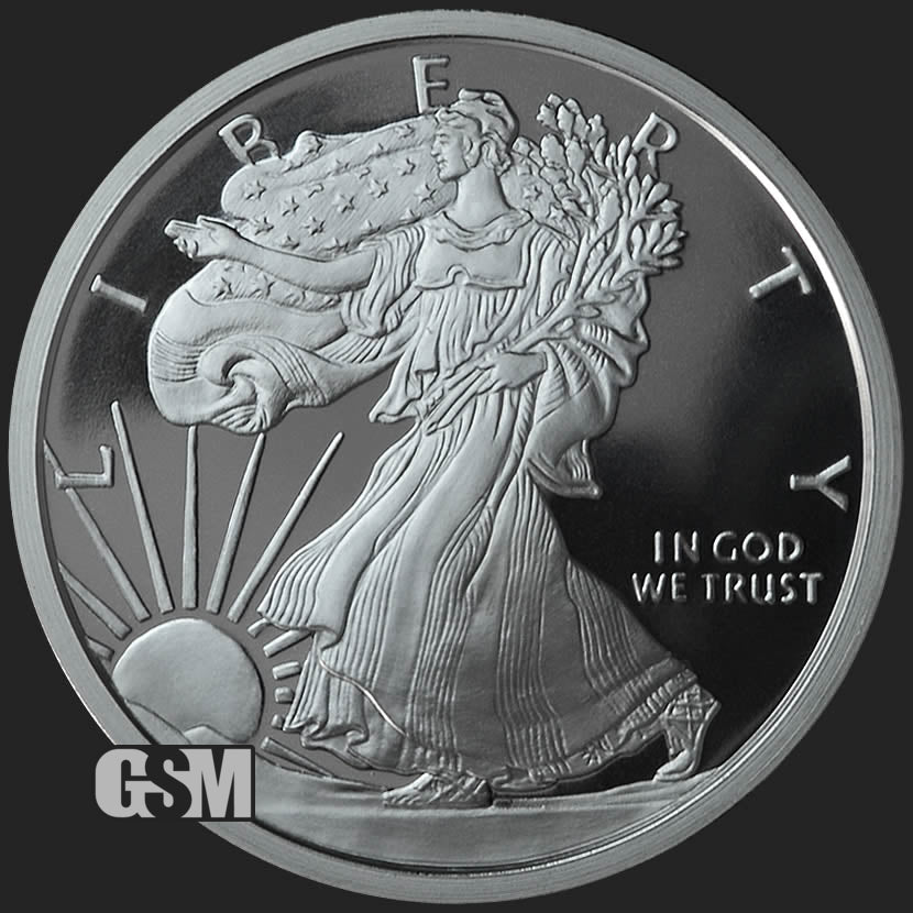 2 oz Silver Round - Walking Liberty
