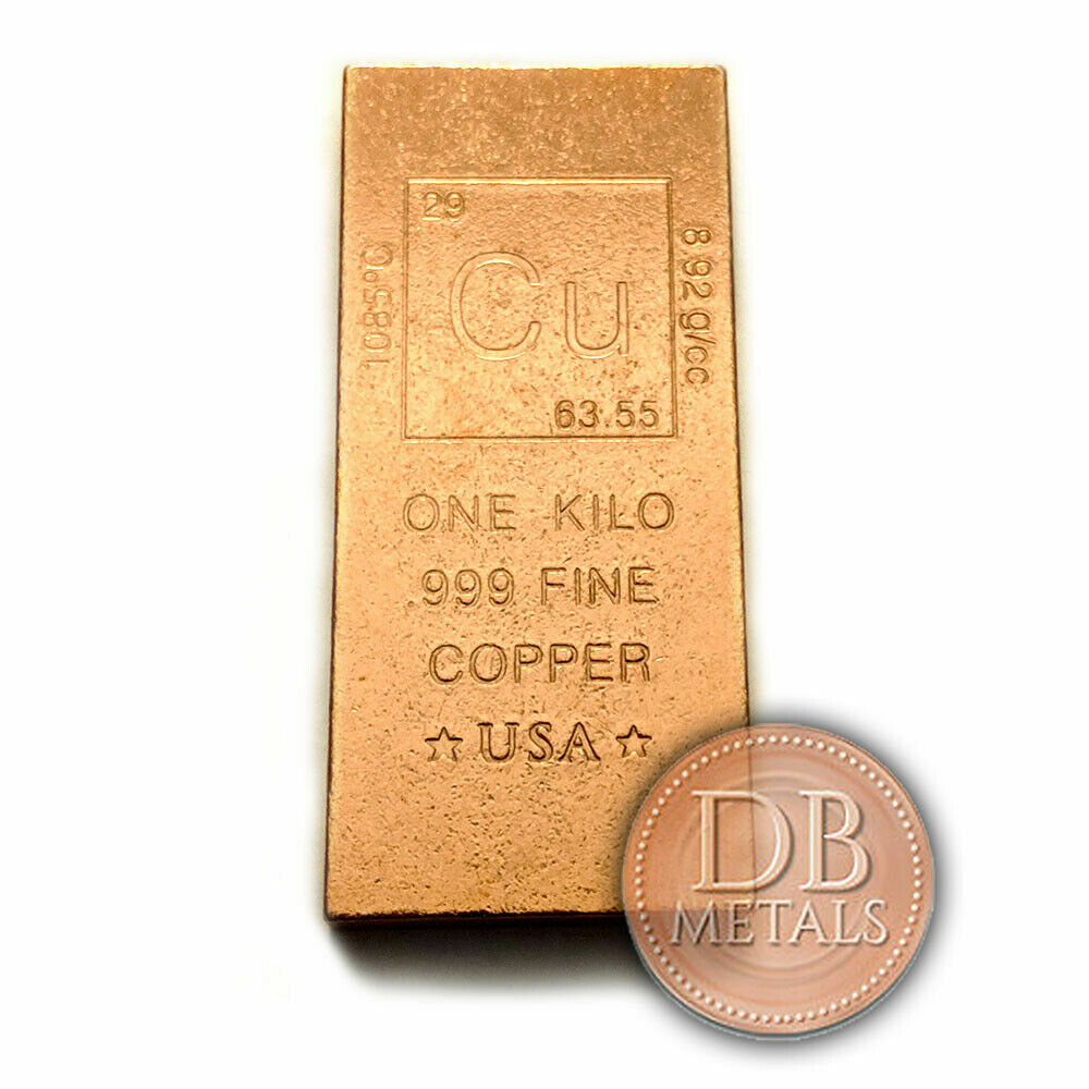 1 Kilo Copper Bar - Elemental