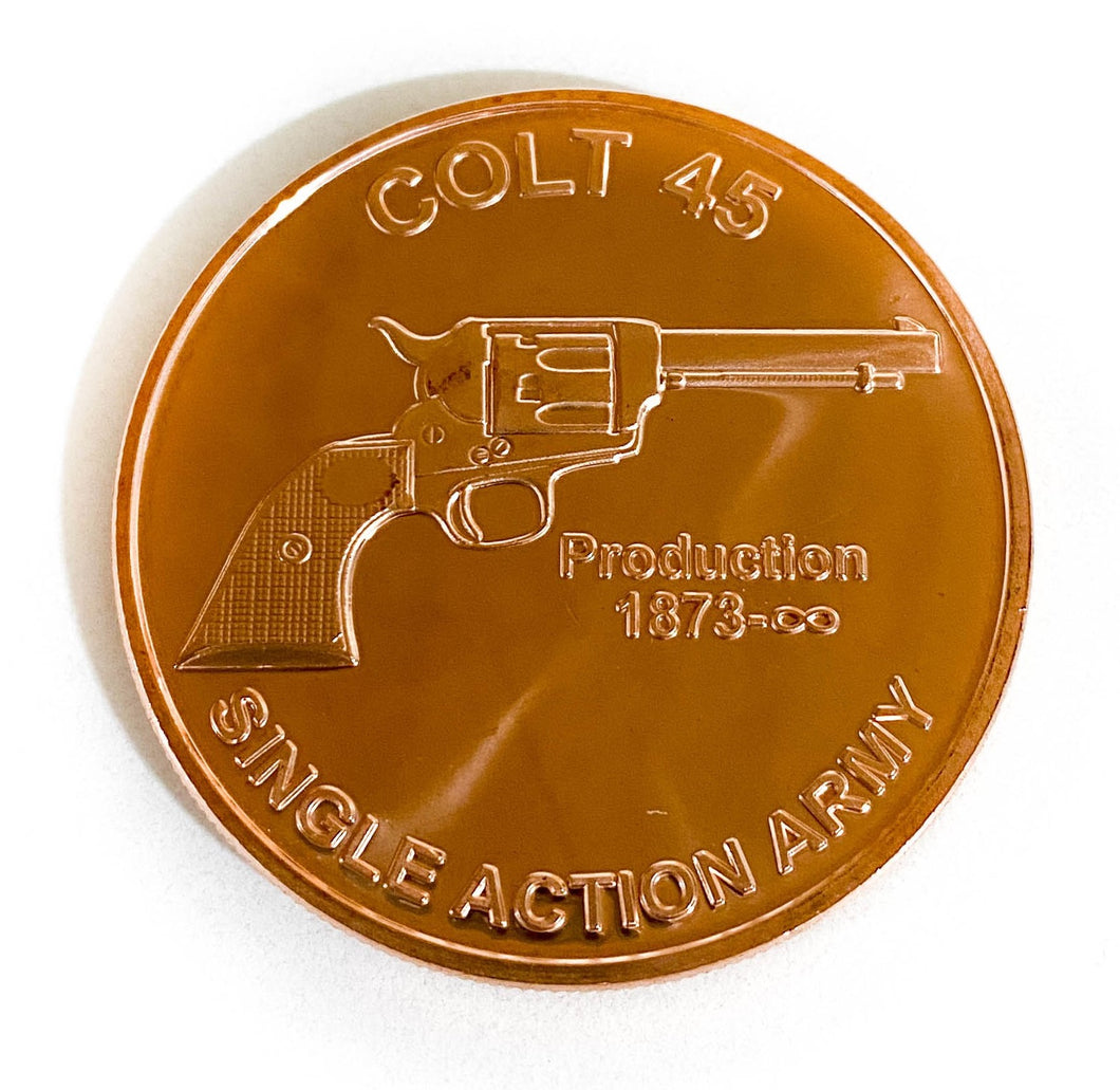 1 oz Copper Round - Colt 45