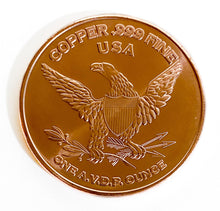 Load image into Gallery viewer, 1 oz Copper Round - Apatosaurus

