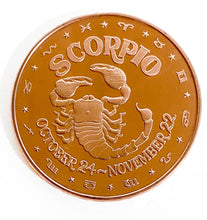 Load image into Gallery viewer, 1 oz Copper Round - Scorpio
