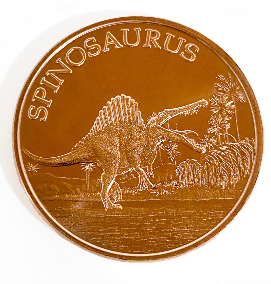 Ronda de Cobre de 1 oz - Spinosaurus