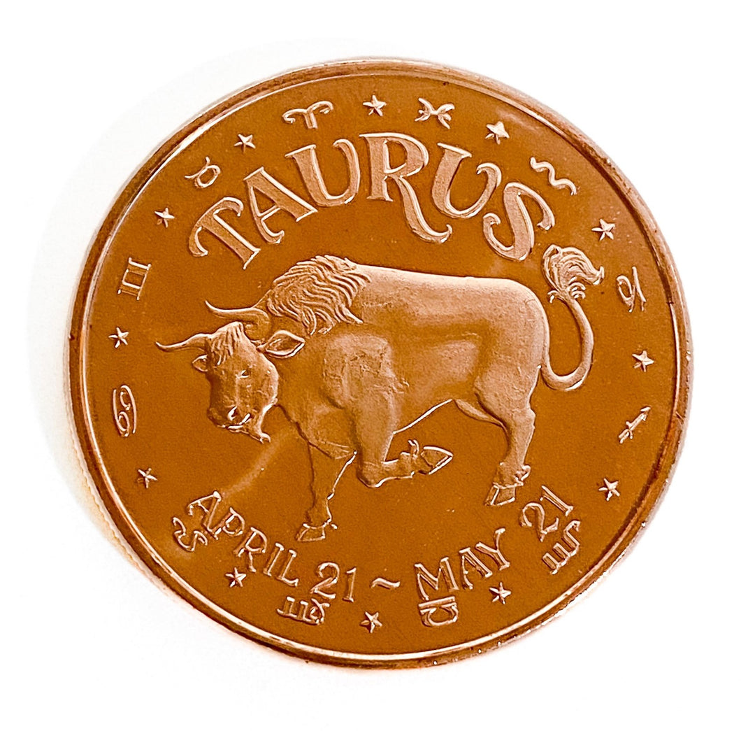 1 oz Copper Round - Taurus